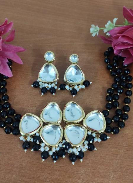 Dabi Kundan Back Meena Work Necklace Set Catalog

